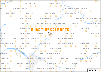 map of Budatínska Lehota