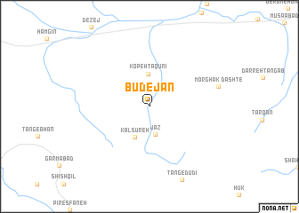 map of Būdejān