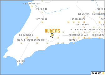 map of Budens