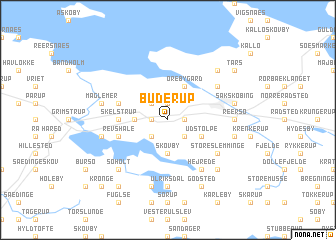 map of Buderup
