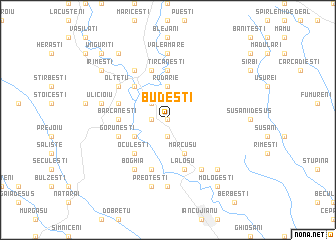 map of Budeşti