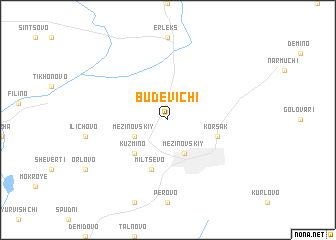map of Budevichi