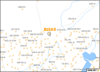 map of Būdha