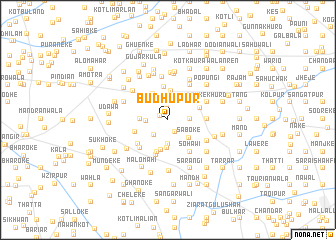 map of Budhūpur