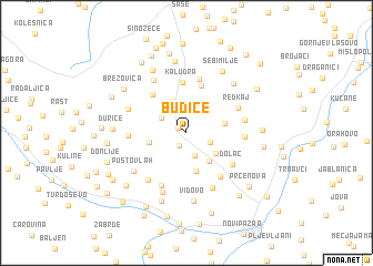 map of Budiće