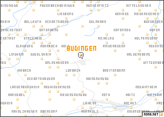 map of Büdingen