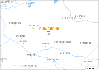 map of Budishcha