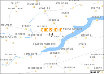 map of Budishche