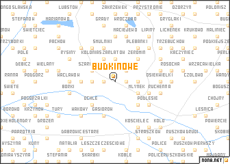 map of Budki Nowe