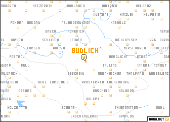 map of Büdlich