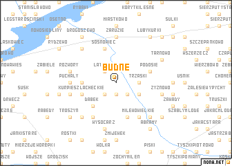 map of Budne