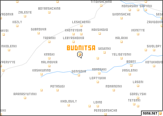 map of Budnitsa