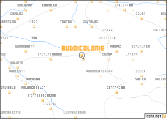 map of Budoi-Colonie