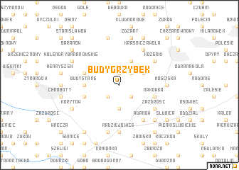 map of Budy Grzybek