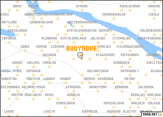 map of Budy Nowe