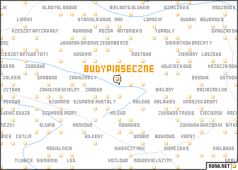 map of Budy Piaseczne