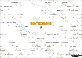 map of Budy Rządowe