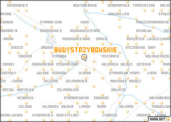 map of Budy-Strzybowskie