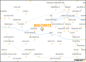 map of Budziarze