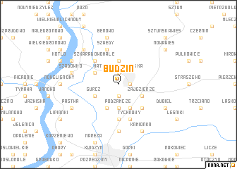 map of Budzin