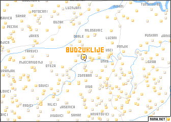 map of Budžuklije