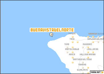 map of Buenavista del Norte