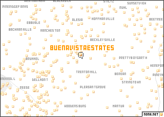 map of Buena Vista Estates