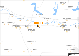 map of Bueşti