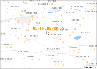 map of Buffalo Springs