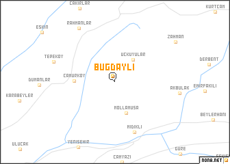 map of Buğdaylı