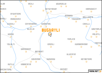 map of Buğdaylı