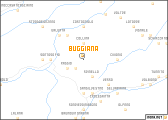 map of Buggiana