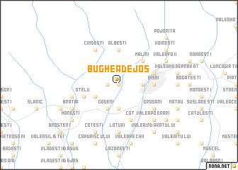 map of Bughea de Jos