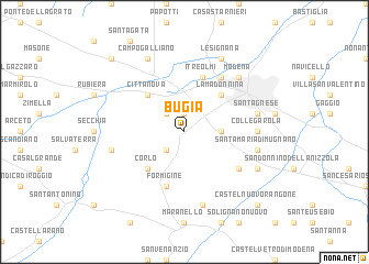 map of Bugia