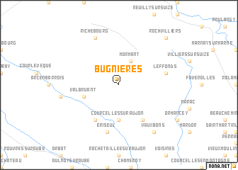 map of Bugnières