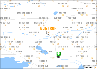 map of Bugtrup
