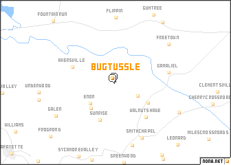 map of Bugtussle