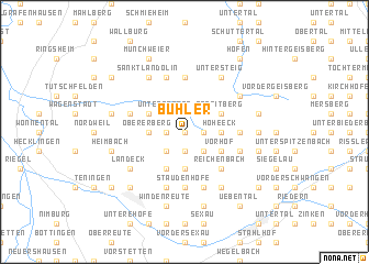 map of Buhler