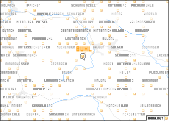 map of Bühl