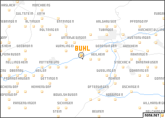 map of Bühl