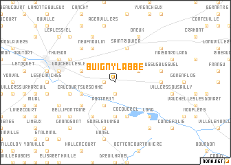 map of Buigny-lʼAbbé