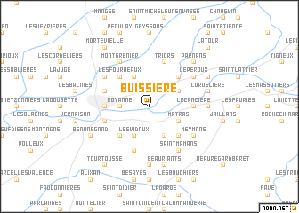 map of Buissière