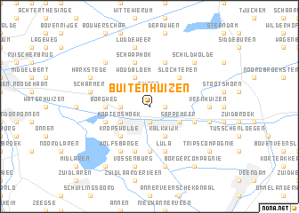 map of Buitenhuizen