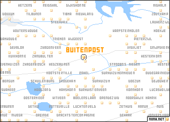 map of Buitenpost