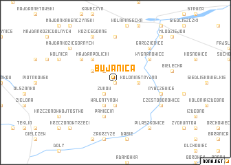 map of Bujanica