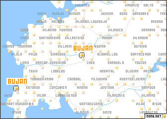 map of Buján