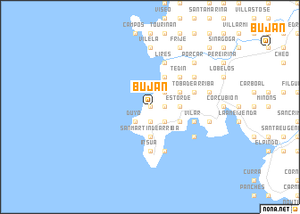 map of Buján