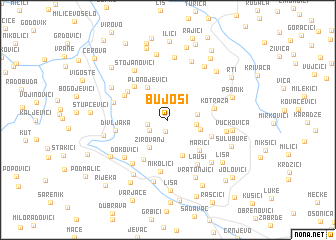 map of Bujoši