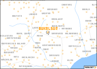 map of Bukal Sur
