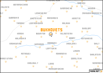 map of Bukhovets